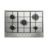 Indesit THP 752 IX/I 1 piano gas inox 75cm 5 fuochi griglie smaltate