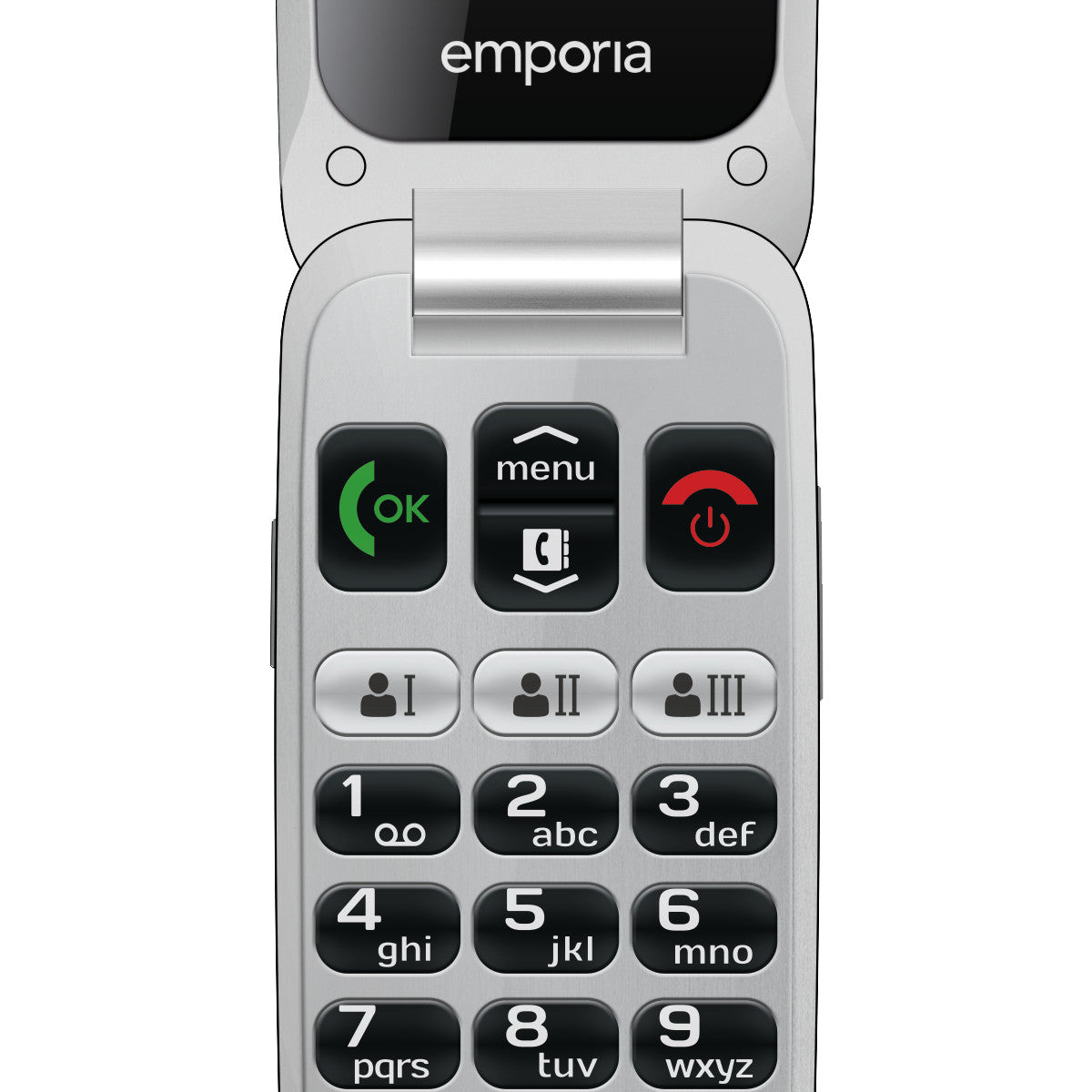 Emporia emporiaONE telefono cellulare Grigio, Argento Telefono per anziani