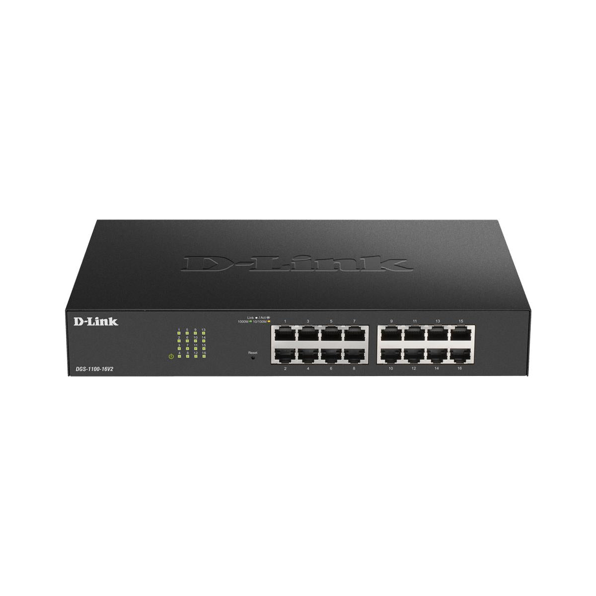 D-Link DGS-1100-16V2 Gestito L2 Gigabit Ethernet (10/100/1000) Nero