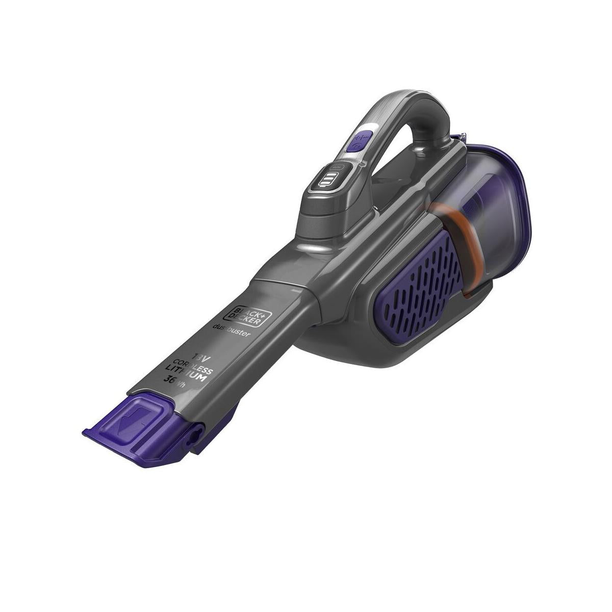 Black E Decker BHHV520BFP Aspiratore Portatile Senza Sacchetto Nero Viola