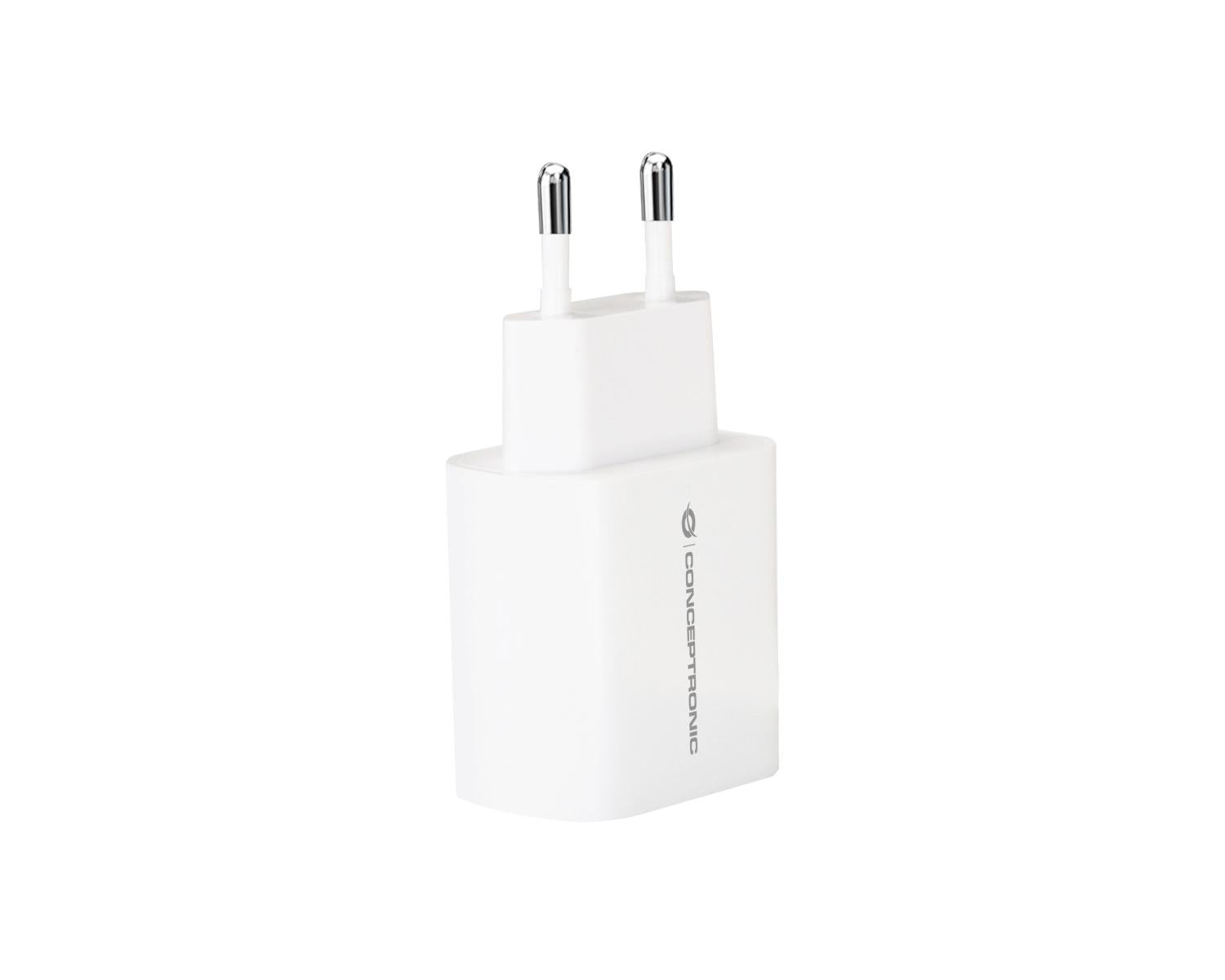 Conceptronic ALTHEA14W Caricabatterie per dispositivi mobili Universale Bianco AC Ricarica rapida Interno