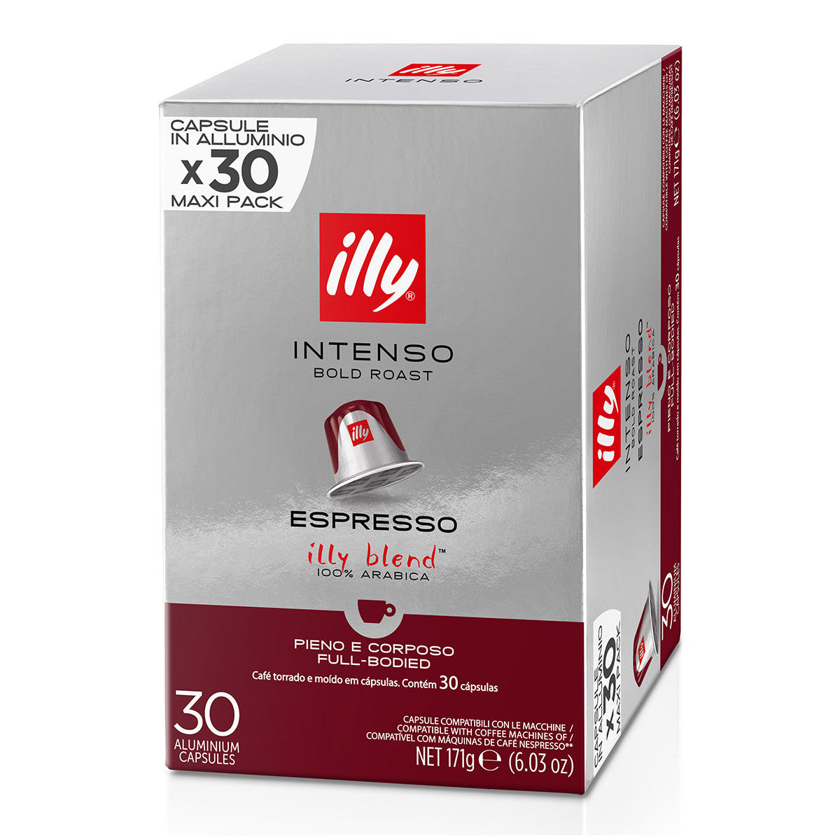 Illy 30 caffè in Capsule compatibili Nespresso Tostato ESPRESSO INTENSO
