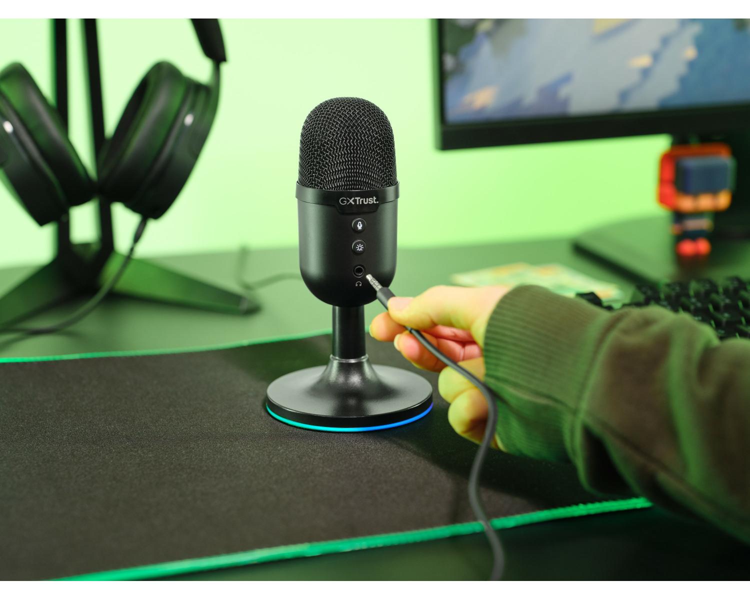GXT 234P Yunix Microfono USB Gioco e streaming Nero
