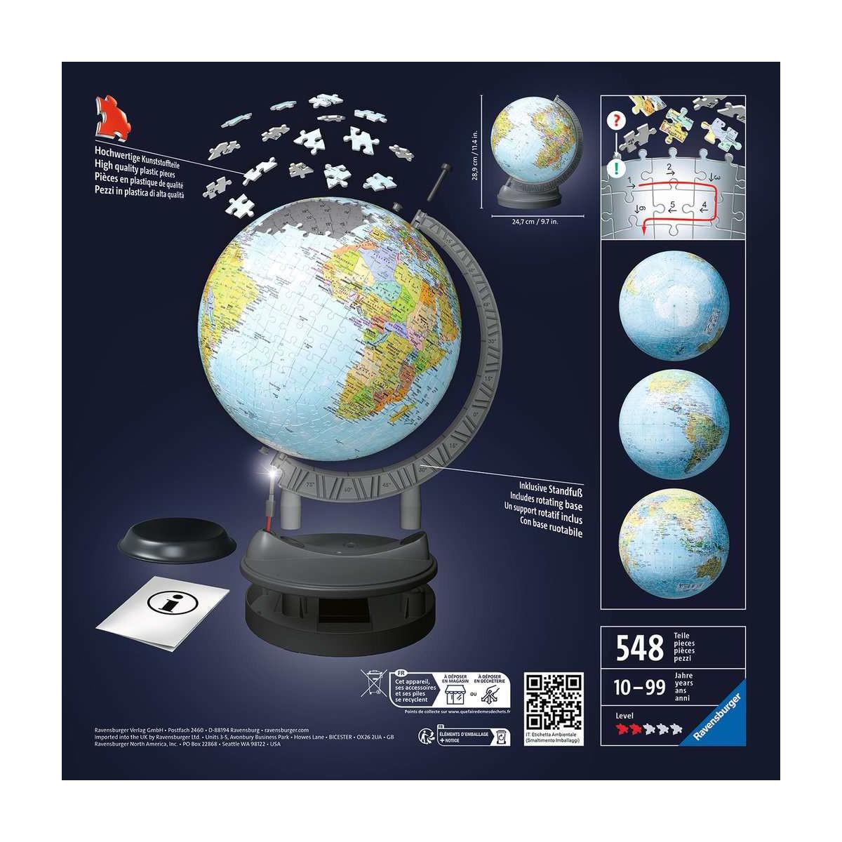 Ravensburger 11549 puzzle Puzzle 3D 540 pz Globo