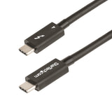 StarTech.com Cavo Thunderbolt 4 da 50cm - 40Gbps - PD 100W - Cavo Video/Trasferimento dati 4K/8K - Cavo Thunderbolt Certificato Intel Compatibile con USB4/Thunderbolt 3/USB 3.2/USB Tipo C/DisplayPort - Cavo USB C