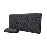 Trust Lyra Tastiera Mouse Incluso RF senza Fili con Bluetooth QWERTY Italiano Nero