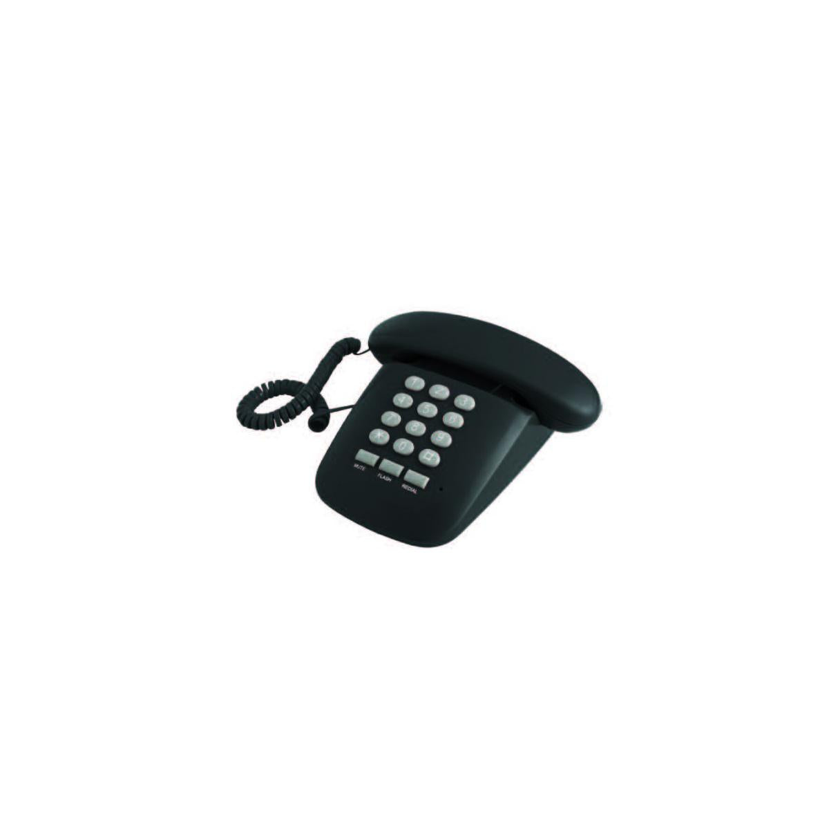 Brondi Sirio Telefono Analogico Design Retro Nero