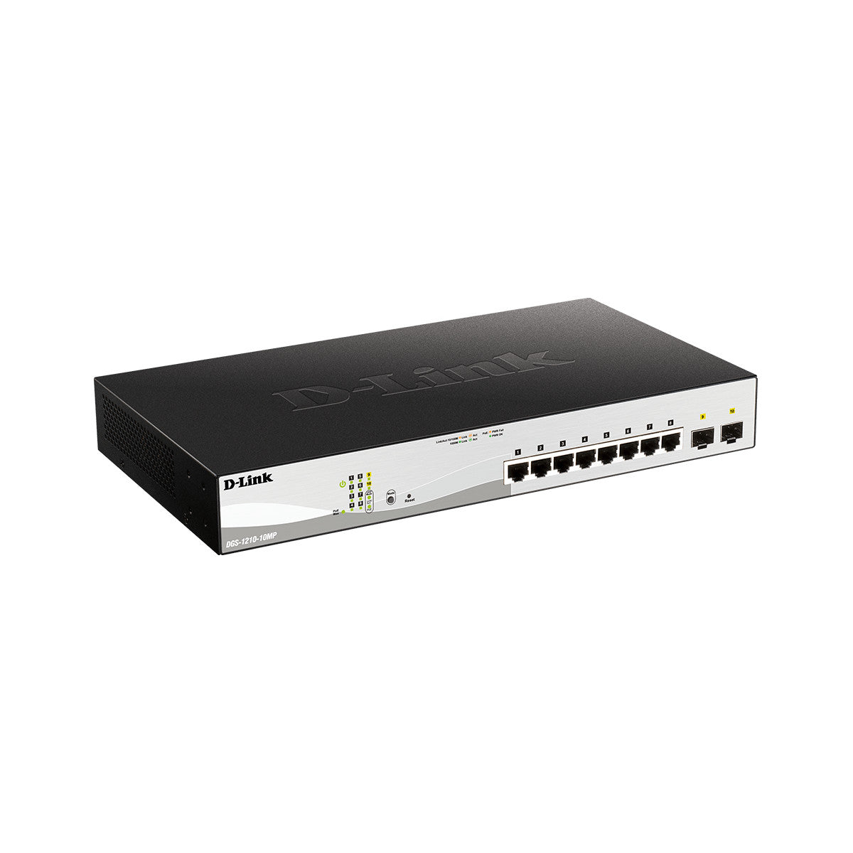 D-Link DGS-1210-10MP Gestito L2 Gigabit Ethernet (10/100/1000) Supporto Power over Ethernet (PoE) Nero, Grigio