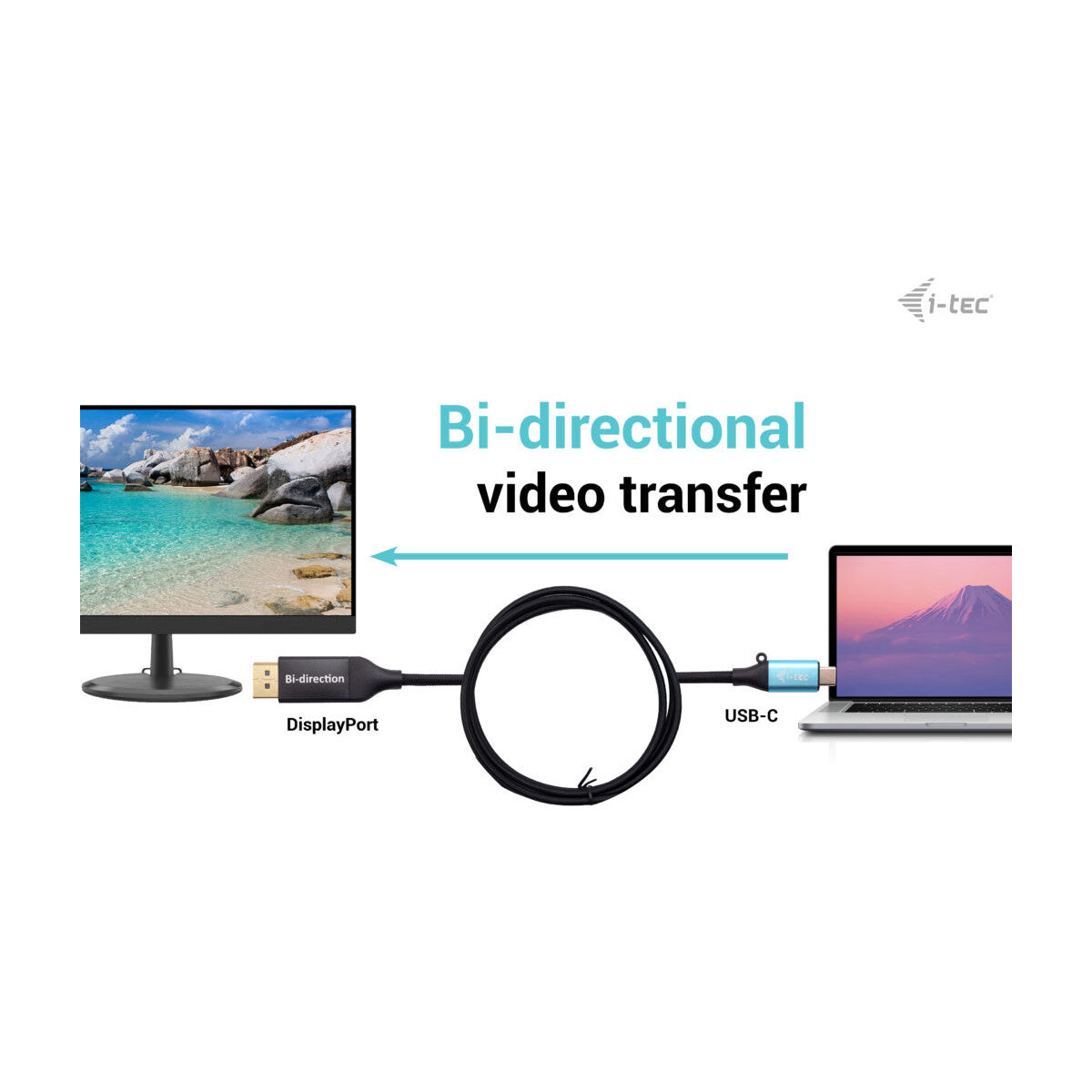 i-tec USB-C DisplayPort Bi-Directional Cable Adapter 8K/30Hz 150cm