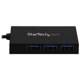 StarTech.com HB30A3A1CFB hub di interfaccia USB 3.2 Gen 1 (3.1 Gen 1) Type-A 5000 Mbit/s Nero