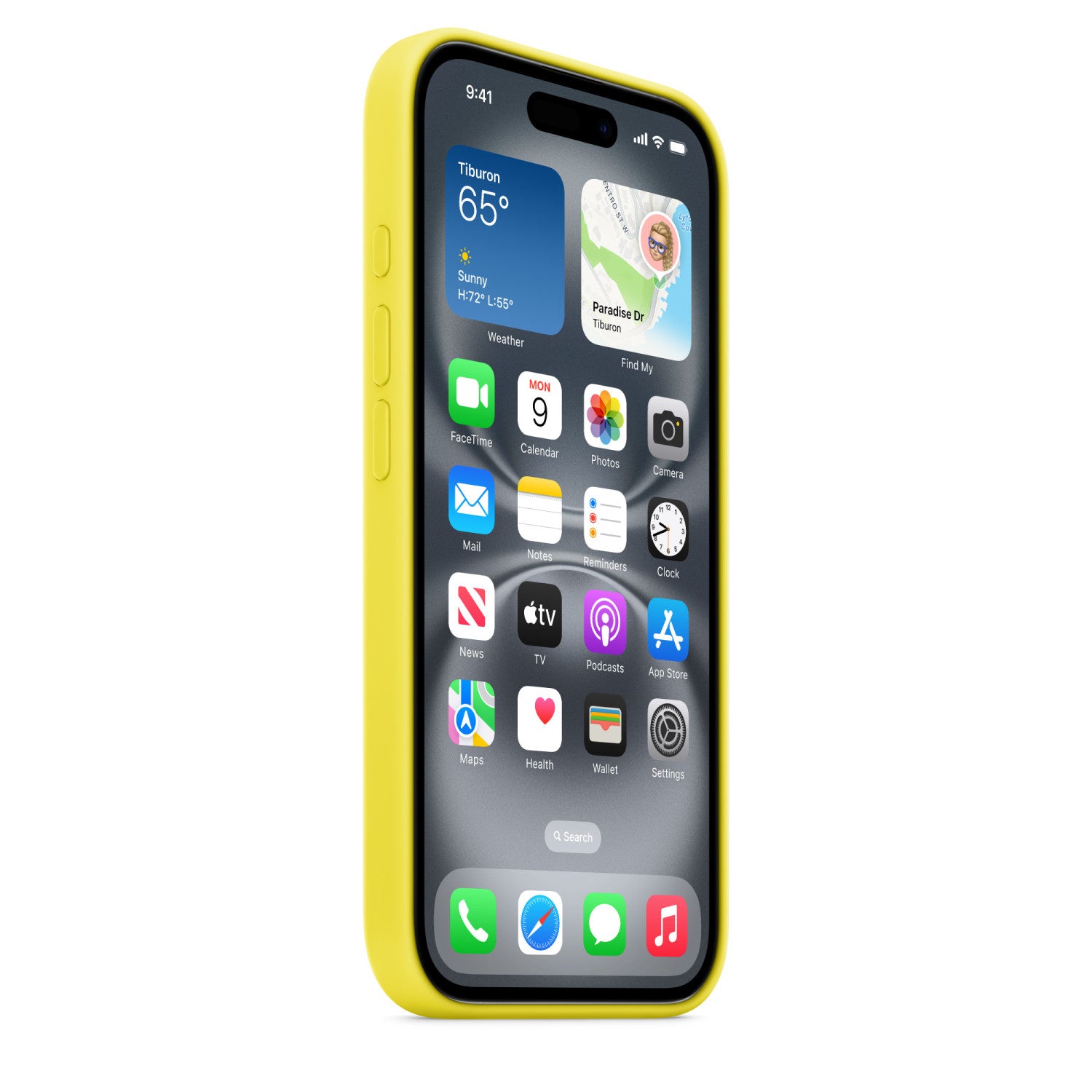 Apple Custodia MagSafe in silicone per iPhone 16 - Giallo carambola