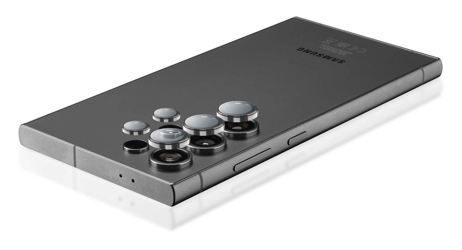 Cellularline Camera Lens Ring - Galaxy S25 Ultra Vetro temperato per la protezione della fotocamera