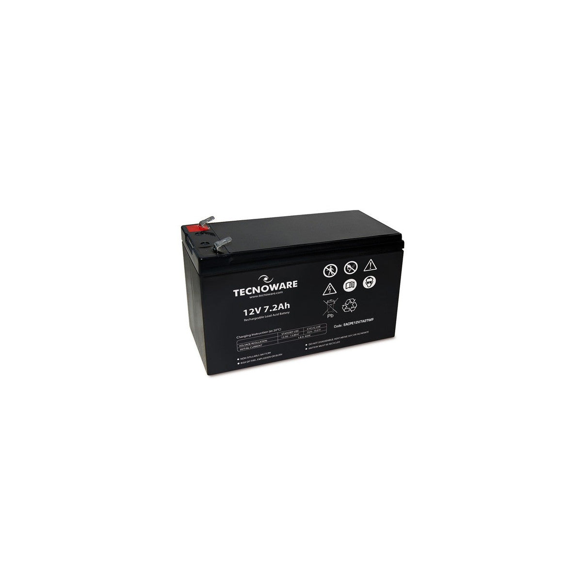 Tecnoware Batteria 12V 7,2Ah Faston 6,3 Mm EACPE12V7A2TWP