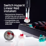 HyperX Origins 2 1800 tastiera Gaming USB Nero