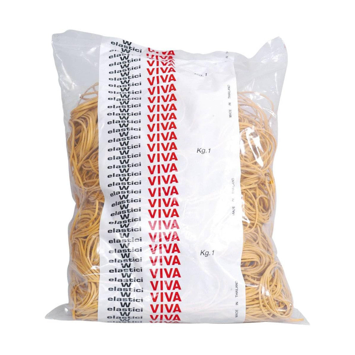 Viva Elastici In Gomma Gialla Ad Anello E020 Diametro 20 Mm Sacco 1 Kg