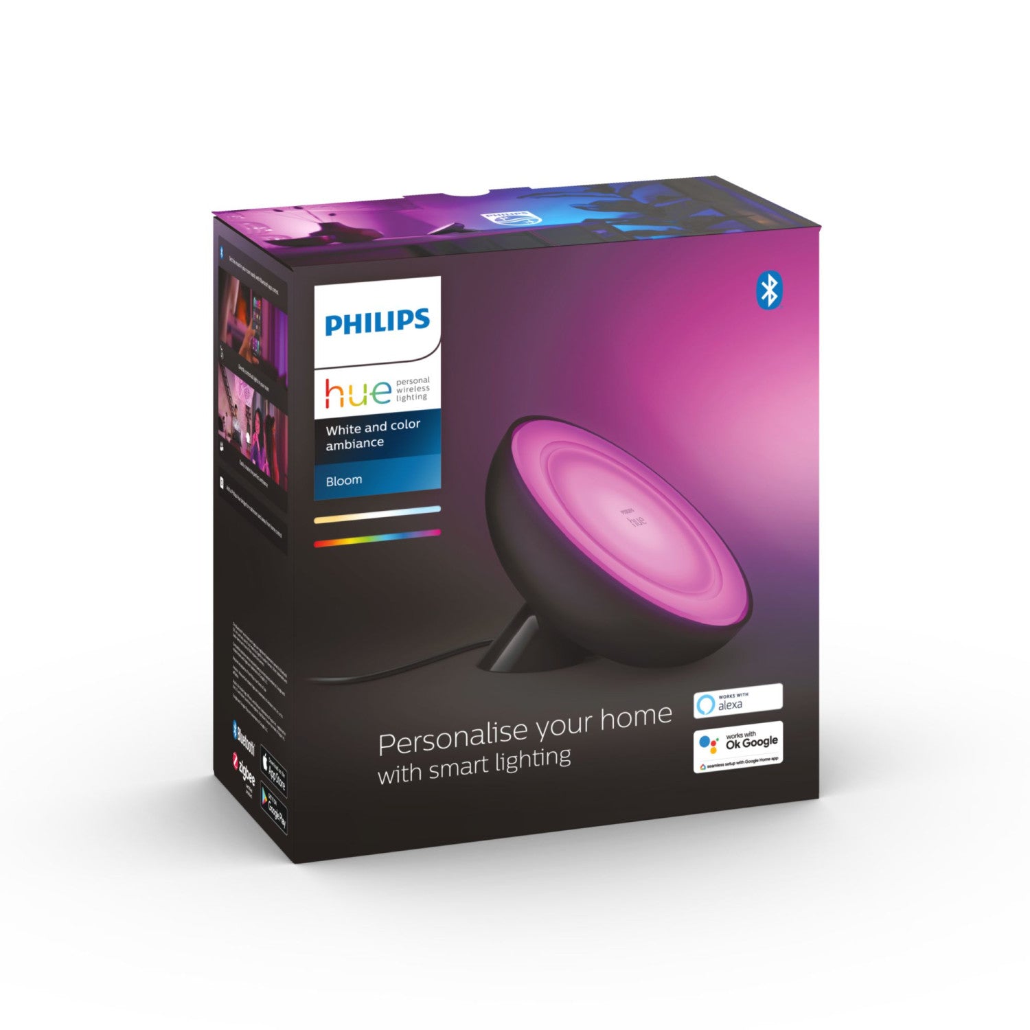 Philips Hue White and Color ambiance 8718699771126 soluzione di illuminazione intelligente Lampada da tavolo intelligente Bluetooth/Zigbee Nero 6 W