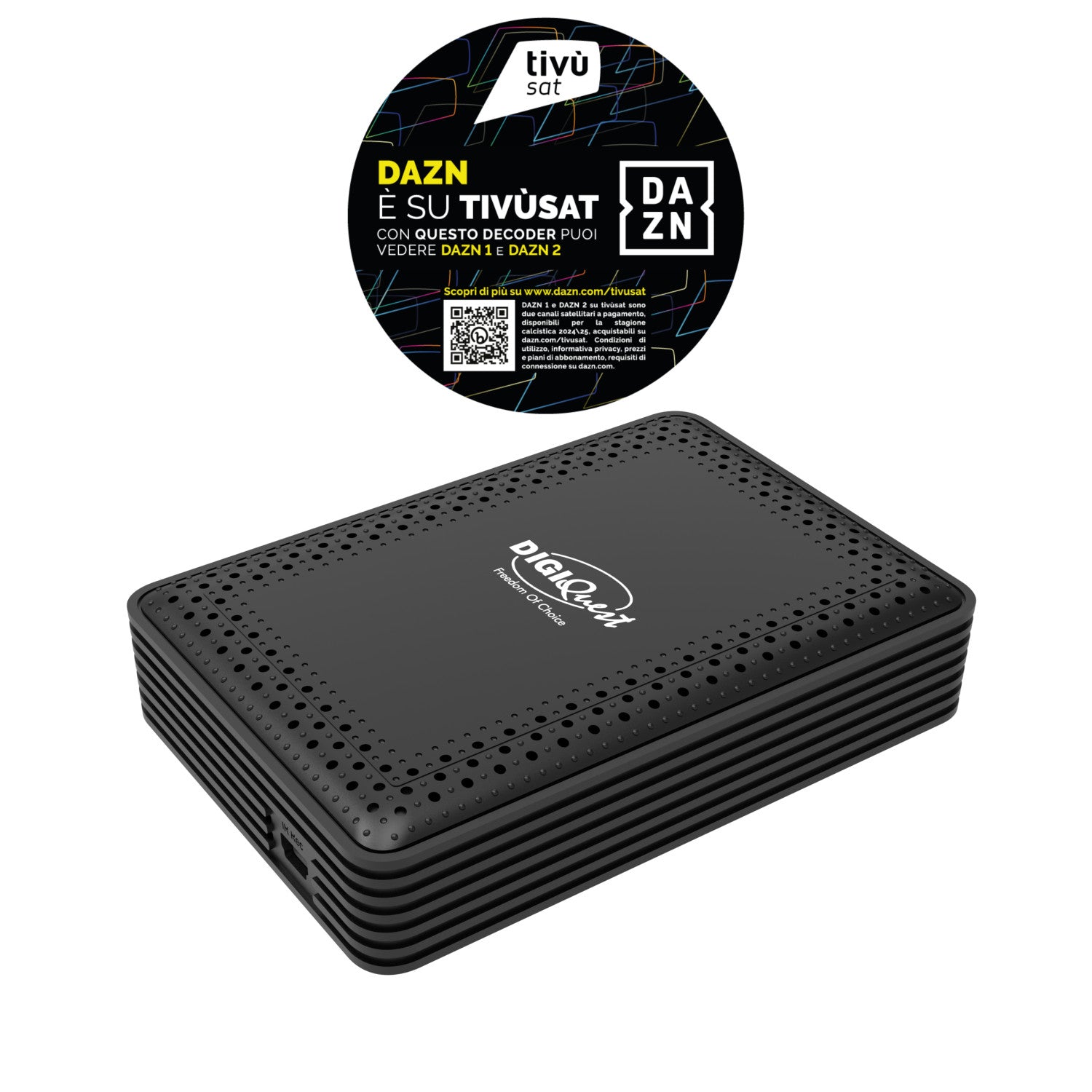 Digiquest RICD1248 set-top box TV Satellite Full HD Nero