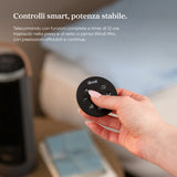 Levoit Windi Mini Ventilatore a torre, 7,0 m/s, 5 velocità, timer da 1 a 12 ore, oscillazione di 90°, portatile, ideale per l’uso sulla scrivania