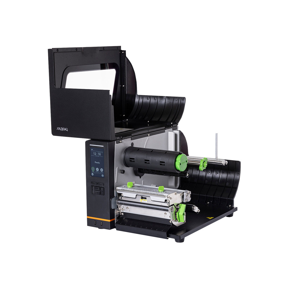 Brother TJ6421TN stampante per etichette (CD) Termica diretta/Trasferimento termico A colori 203 x 300 DPI 304,8 mm/s Cablato Collegamento ethernet LAN Wi-Fi Bluetooth