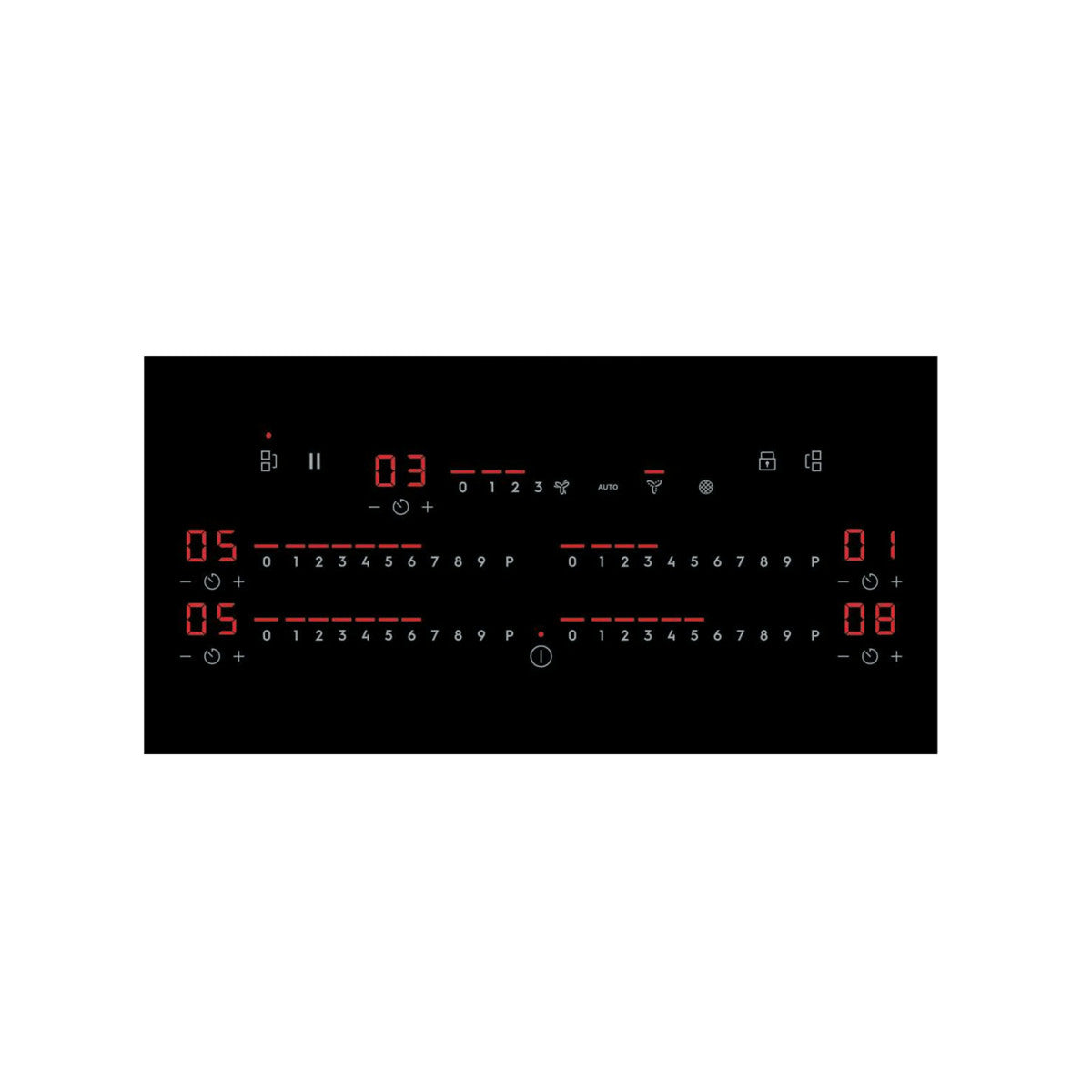 Electrolux KCD84453CK Piano ad induzione con cappa integrata Bridge con eXtractor versione aspirante Venduto come Grado B 7332543837465