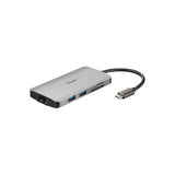 D-Link DUB-M810 replicatore di porte e docking station per laptop Cablato USB 3.2 Gen 1 (3.1 Gen 1) Type-C Argento