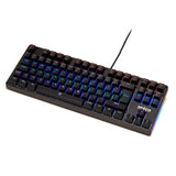 Spyco Tastiera Meccanica Gaming Tenkeyless Challenge KE-112, Layout Italiano 87 Tasti, Switch Outemu Marroni, Retroilluminazione LED RGB