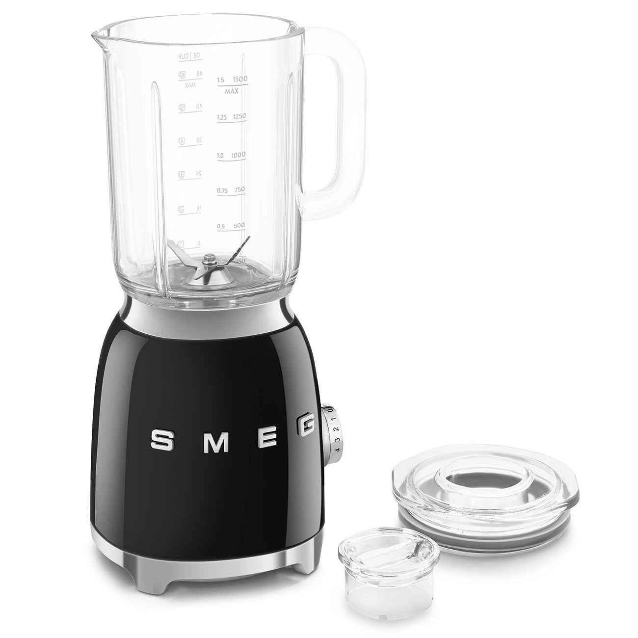 Smeg Frullatore da Tavolo 50 s Style Nero LUCIDO BLF03BLEU