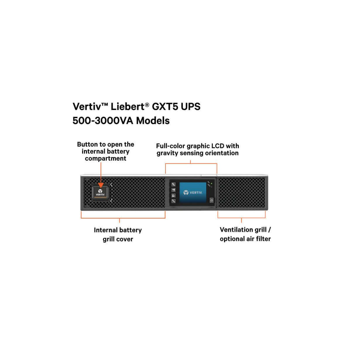 Vertiv Liebert GXT5 gruppo di continuità (UPS) Doppia conversione (online) 3 kVA 7 presa(e) AC