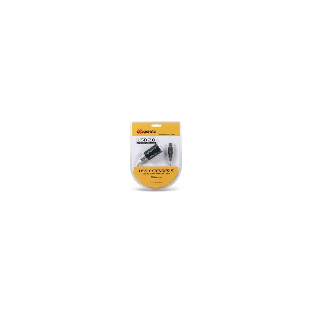Hamlet Prolunga Extender Usb 2.0 da 5 metri con ripetitore attivo