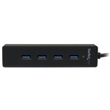 StarTech.com ST4300PBU3 hub di interfaccia USB 3.2 Gen 1 (3.1 Gen 1) Type-A 5000 Mbit/s Nero