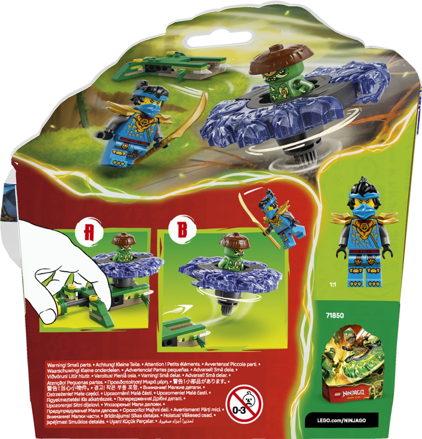 LEGO Ninjago Nya Contro Spinner Mostro Della Mutazione 71849