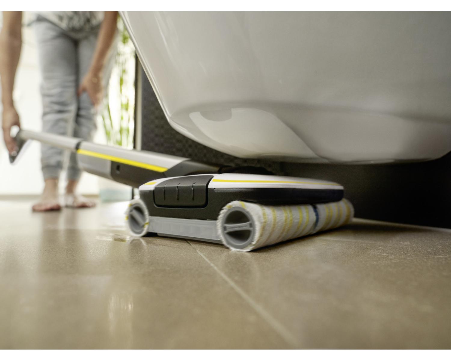 Karcher FC 7 CORDLESS Lavapavimenti Bagnato Senza Sacchetto 2,85 Ah Nero Giallo Bianco
