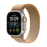 Apple Watch Ultra 4 GPS + Cellular, Cassa 49 mm in titanio naturale con Trail Loop sabbia - S/M