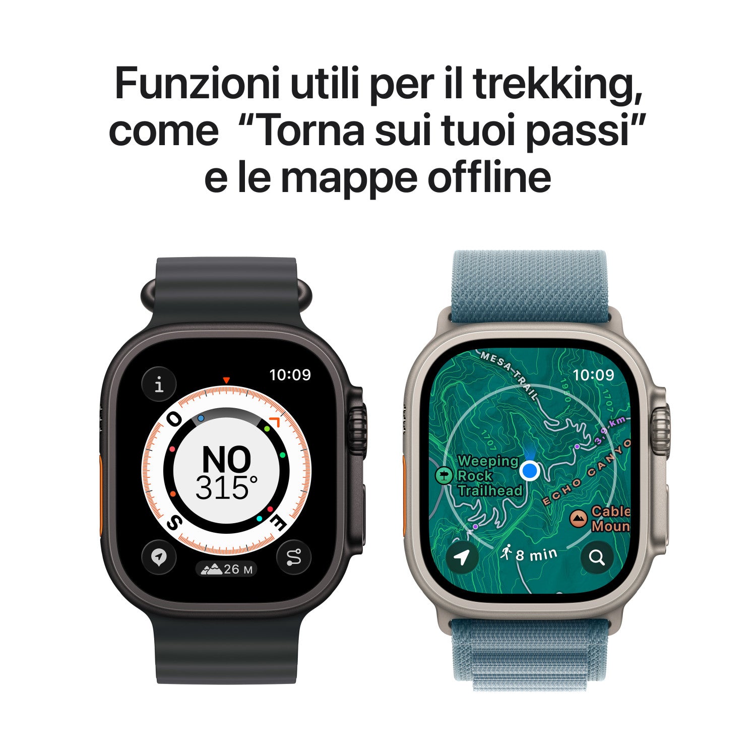Apple Watch Ultra 3 GPS Cellular 49mm Cassa Titanio with Anchor Blue Ocean Band