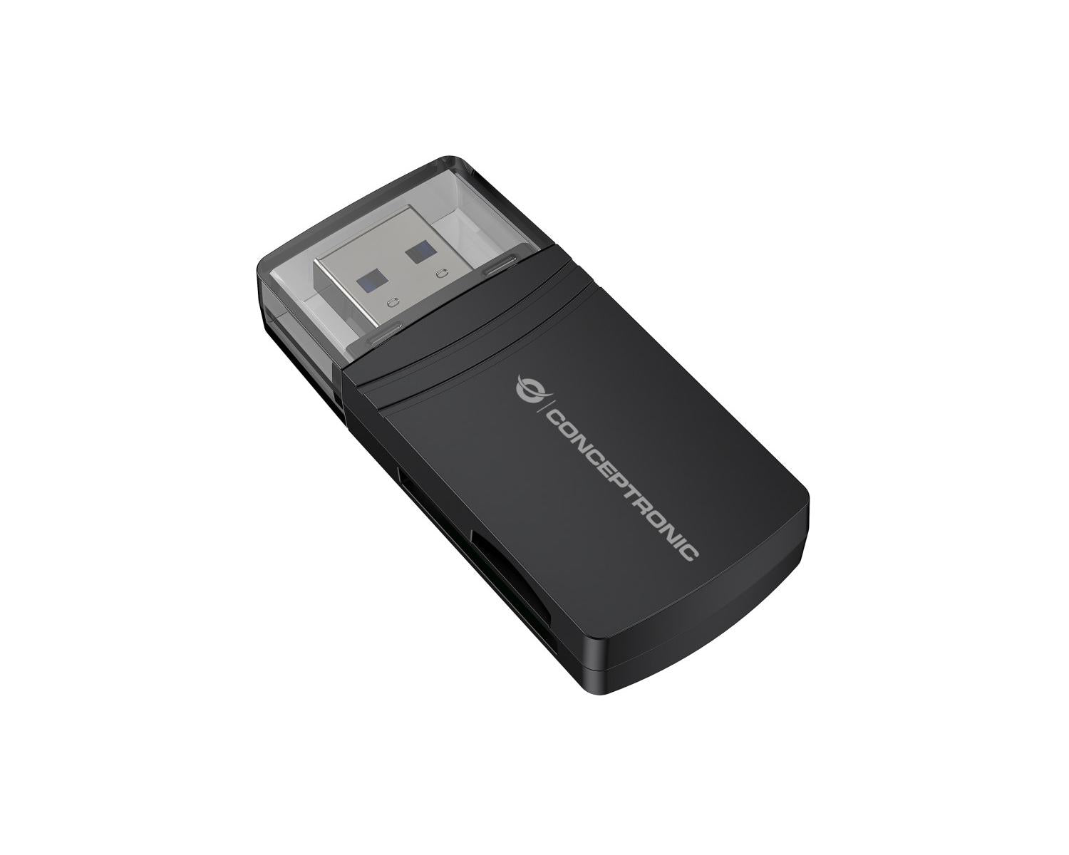 Conceptronic BIAN06B lettore di schede USB 3.2 Gen 1 3.1 Gen 1 Type-A Nero