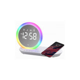 Majestic Radiosveglia RS 138WI con Doppio Allarme, Anello Luminoso RGB e Ricarica Wireless