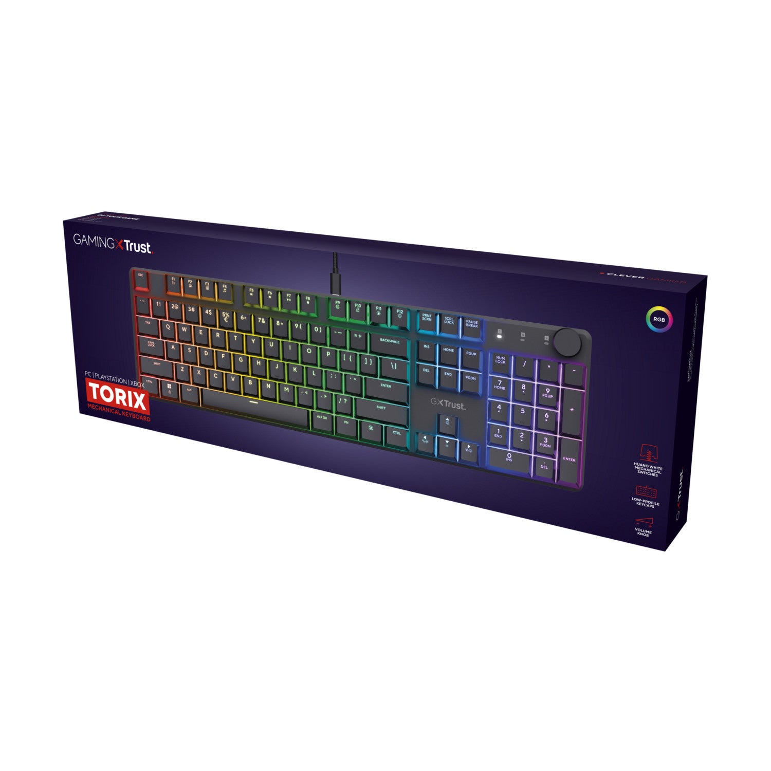 Trust GXT 866 Torix Tastiera USB QWERTY Italiano Nero