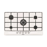 Glem Gas GT955 piano cottura da incasso a gas 5 fuochi 90 cm bianco
