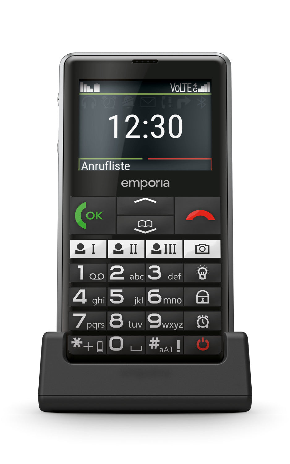 Emporia emporiaPURE-LTE 5,87 cm (2.31 pollici) 107 g Nero Telefono per anziani