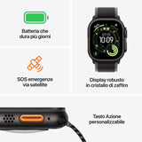 Apple Watch Ultra 3 GPS Cellular 49mm Cassa Titanio with Anchor Blue Ocean Band