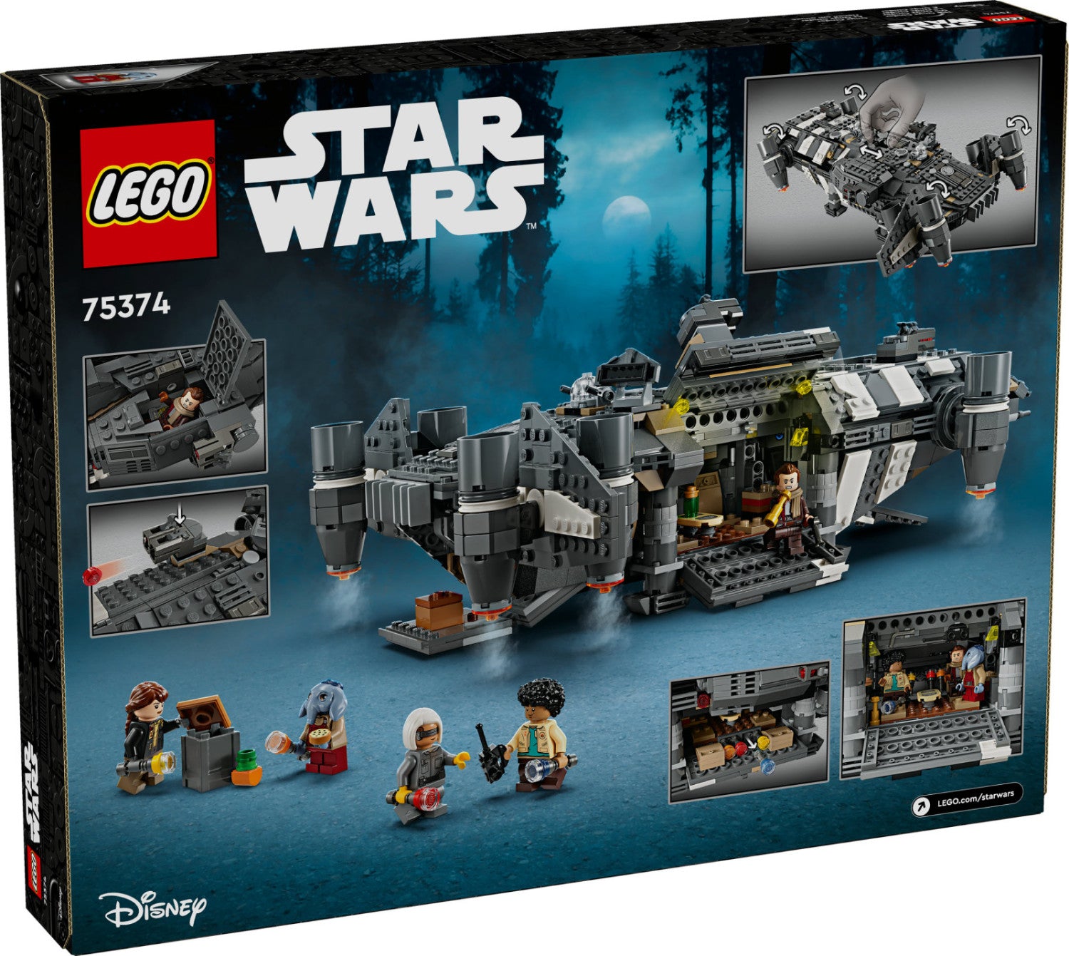 LEGO Star Wars The Onyx Cinder 75374 Set Costruzioni 1325 Pezzi 10 Anni