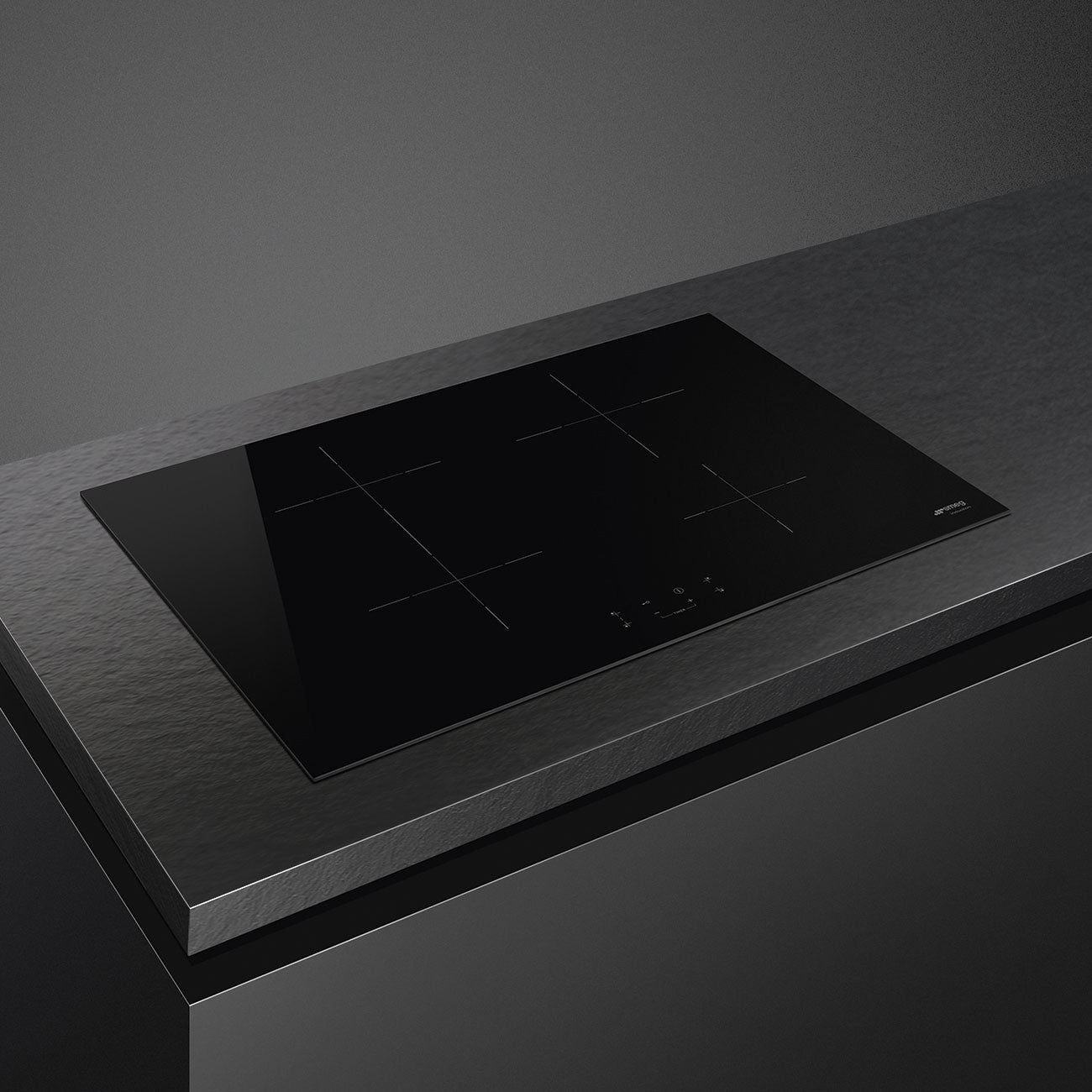 Smeg Universal SI1B2742D Piano cottura da incasso 75 cm a induzione 4 Fornelli Nero