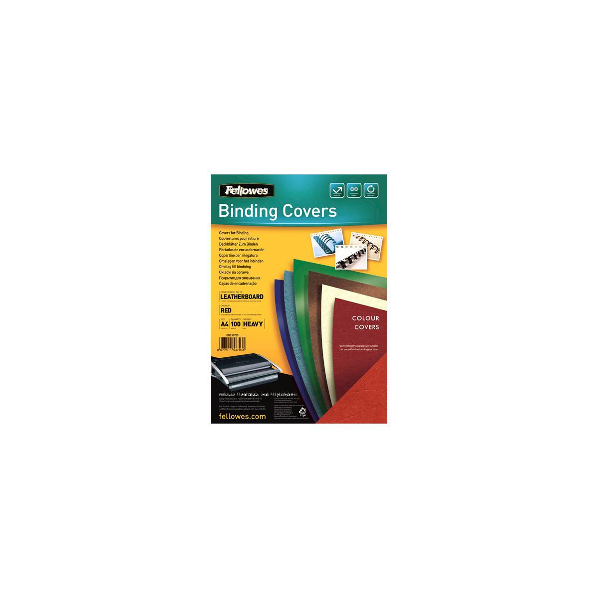 Fellowes Delta A4 Carta Rosso 100 pz