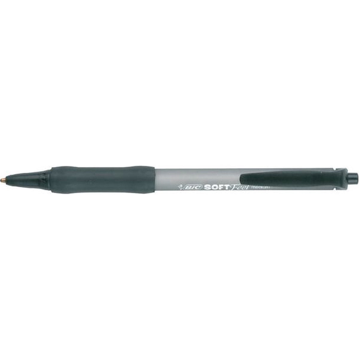 Penna BIC Softfeel - 12 Pezzi - Nera - Punta media 1 mm