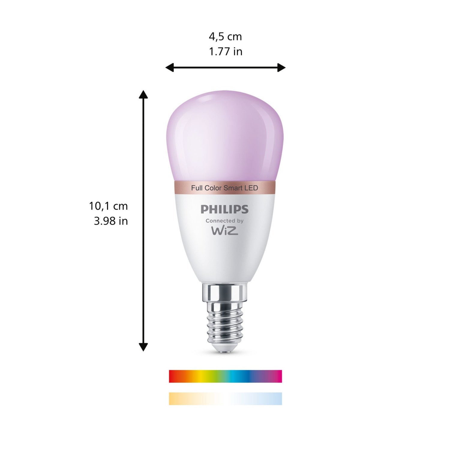 Philips 8719514437333 soluzione di illuminazione intelligente Lampadina intelligente Wi-Fi/Bluetooth Bianco 4,9 W