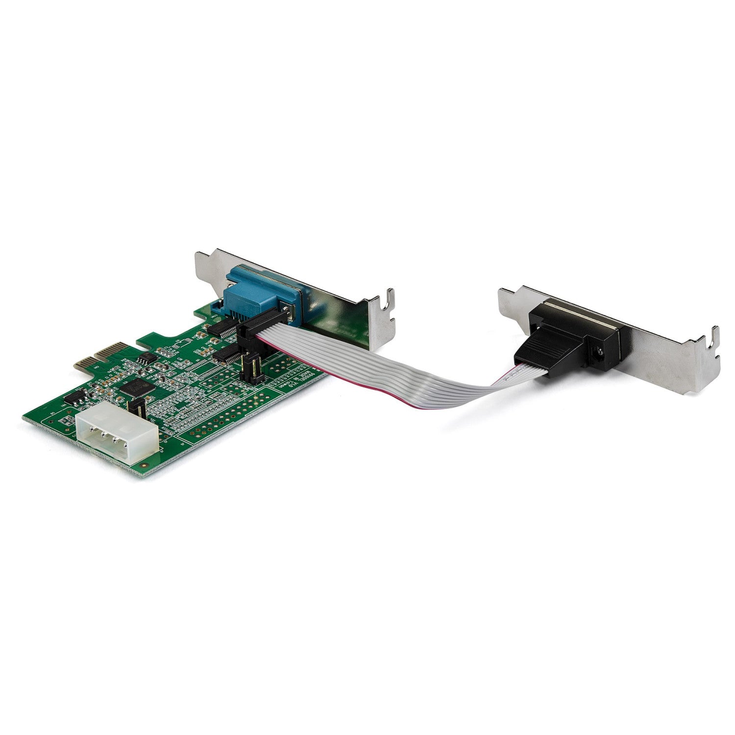StarTech.com Scheda adattatore seriale PCI Express RS232 a 2 porte - Scheda controller host seriale PCIe RS232 - PCIe a seriale DB9 - 16950 UART - Scheda di espansione a basso profilo - Windows e Linux