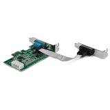 StarTech.com Scheda adattatore seriale PCI Express RS232 a 2 porte - Scheda controller host seriale PCIe RS232 - PCIe a seriale DB9 - 16950 UART - Scheda di espansione a basso profilo - Windows e Linux