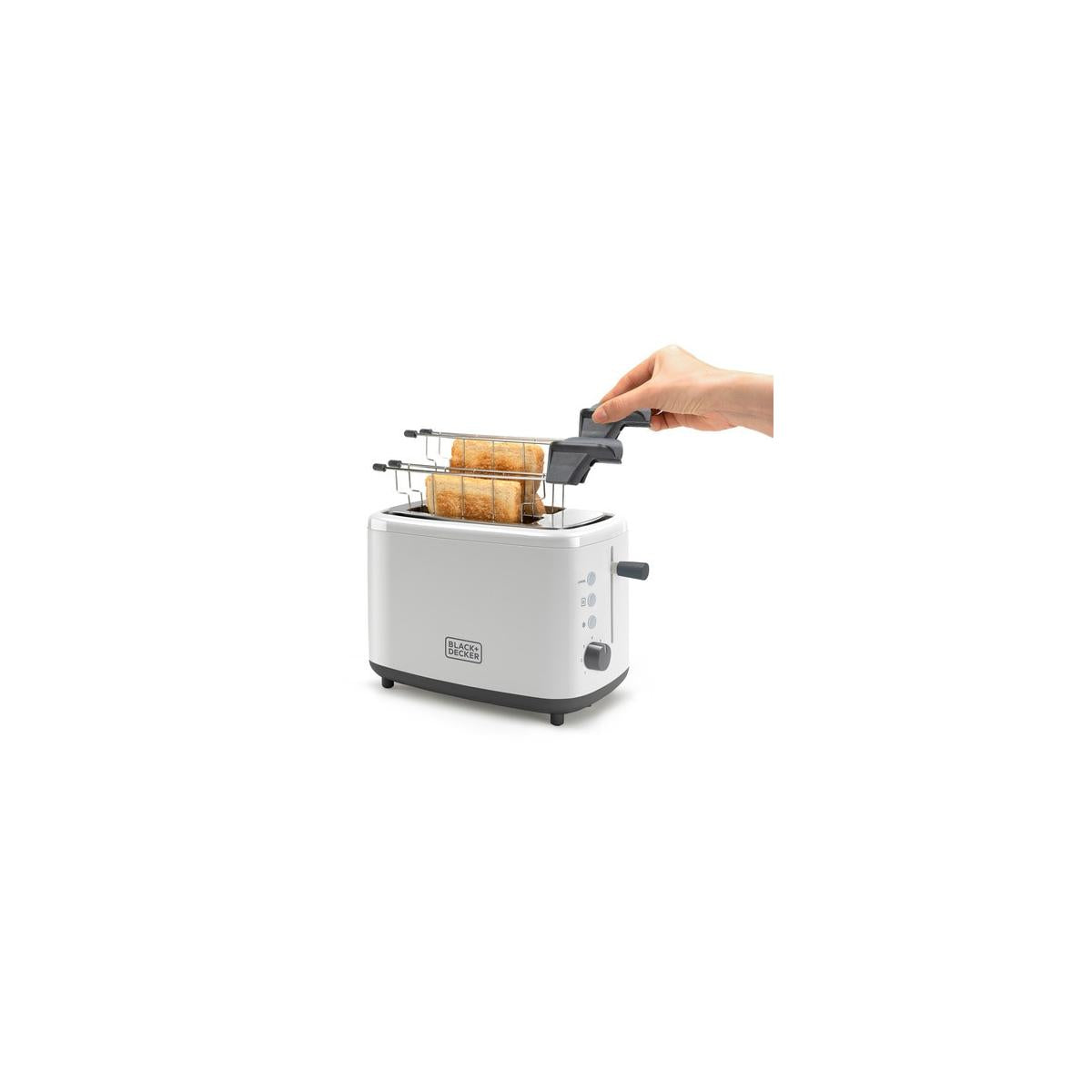 Black e Decker BXTOA820E Tostapane 2 Fette 820 W Bianco