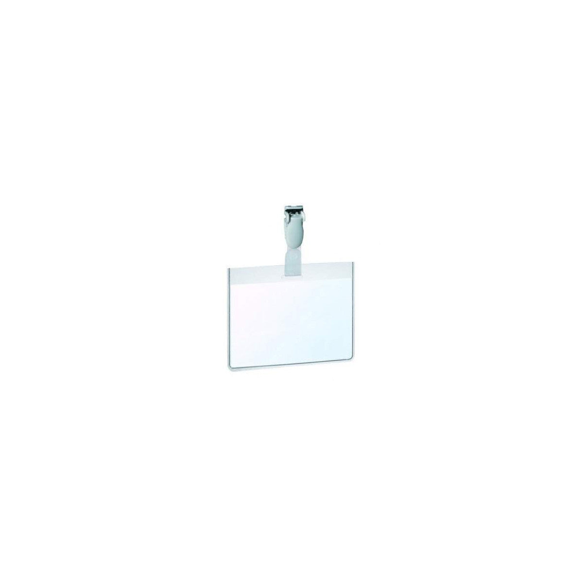 Durable Portanome con Clip in PVC Trasparente 6x9 cm - Confezione da 25 Pezzi - Modello 8143-19