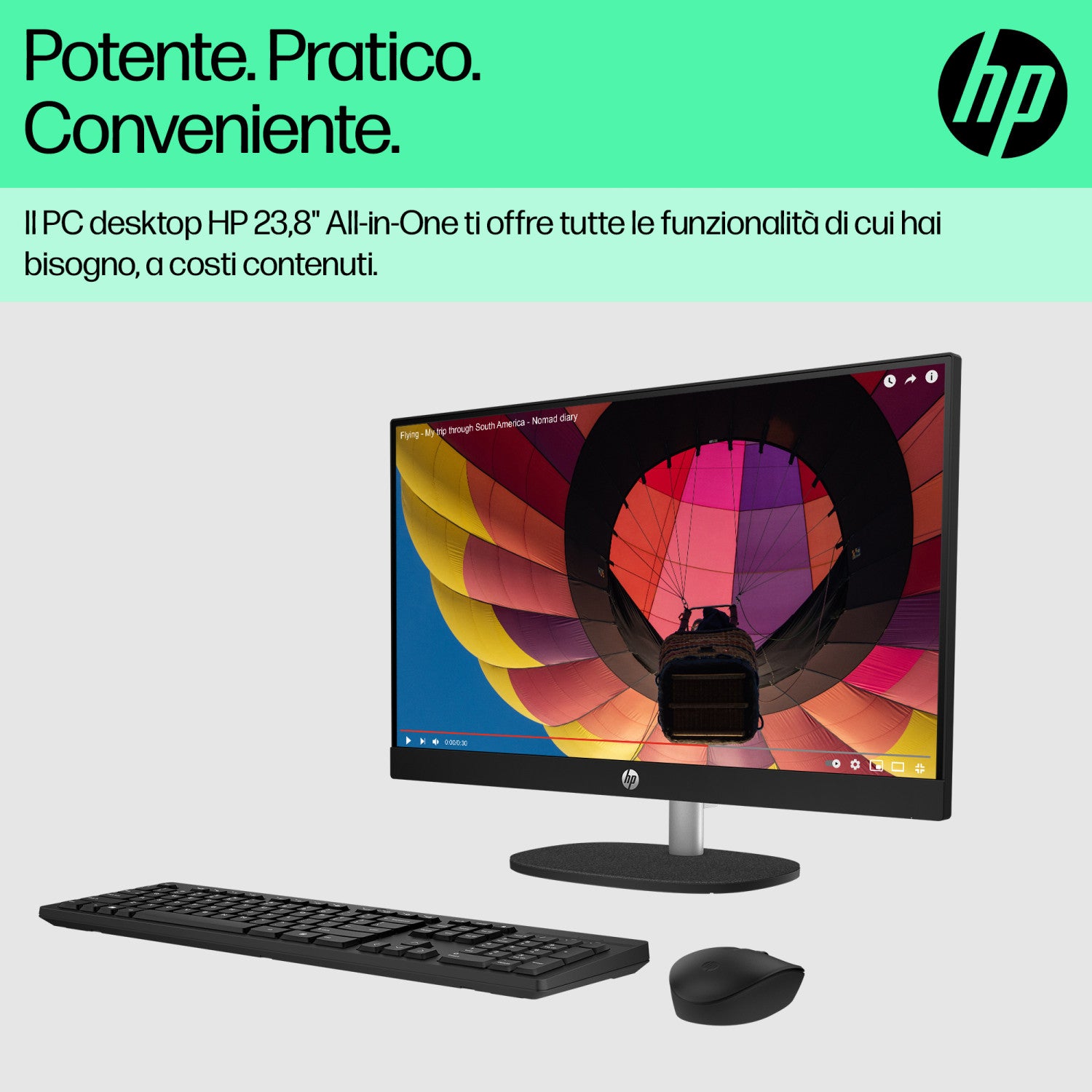 HP All-in-One 24-cr0071nl AMD Ryzen 5 7520U 60,5 cm (23.8") 1920 x 1080 Pixel PC All-in-one 8 GB LPDDR5-SDRAM 512 GB SSD Windows 11 Home Wi-Fi 6 (802.11ax) Bianco